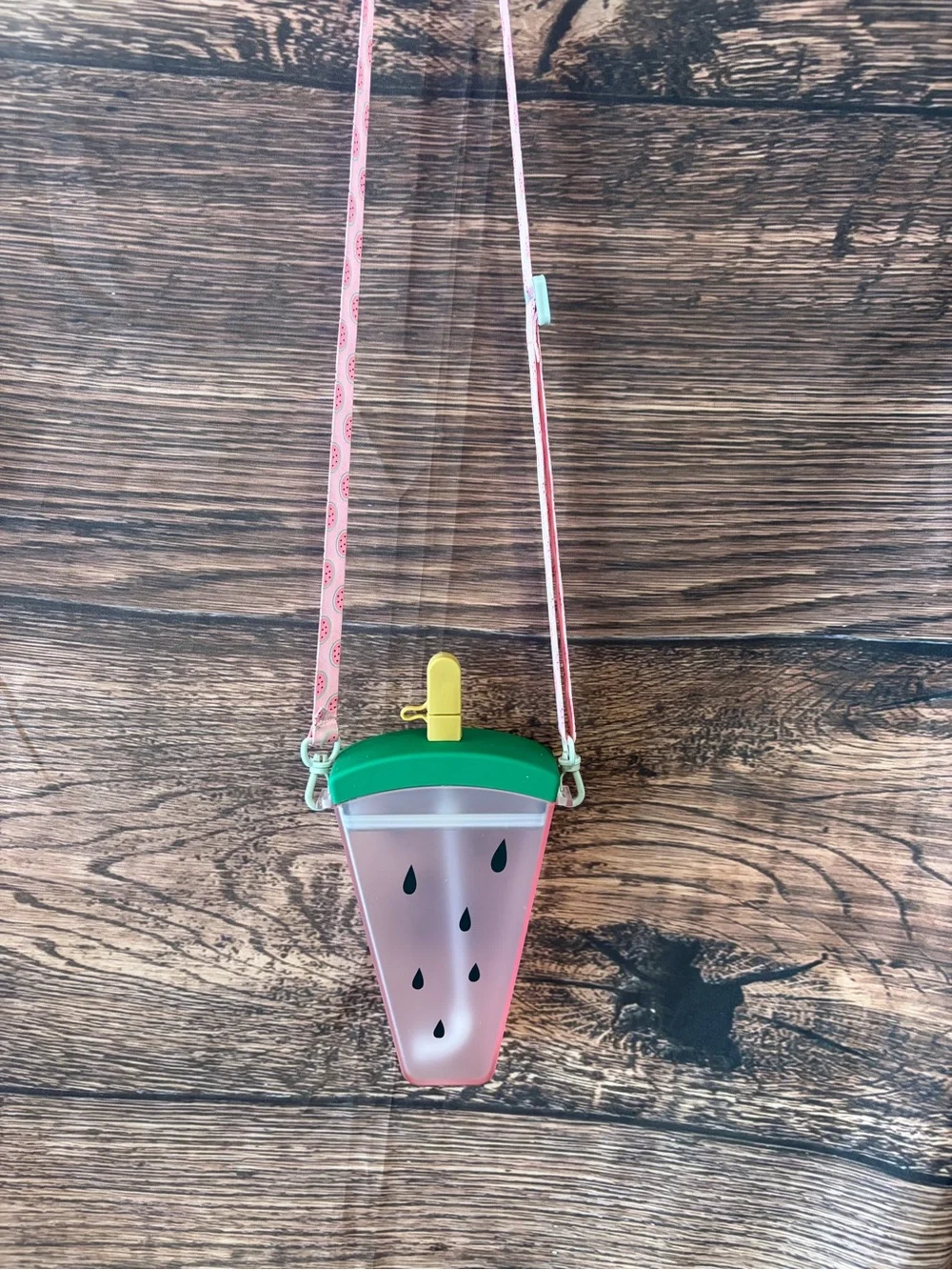 Kids Watermelon Crossbody canteen - water bottle - Pink/Green